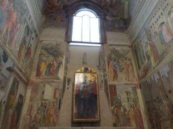 Cappella Brancacci - la chiesa di Santa Maria del Carmine a Firenze, Italia. È talvolta chiamata la "Cappella Sistina del primo Rinascimento" per il ciclo pittorico di Masaccio e Masolino da Panicale.